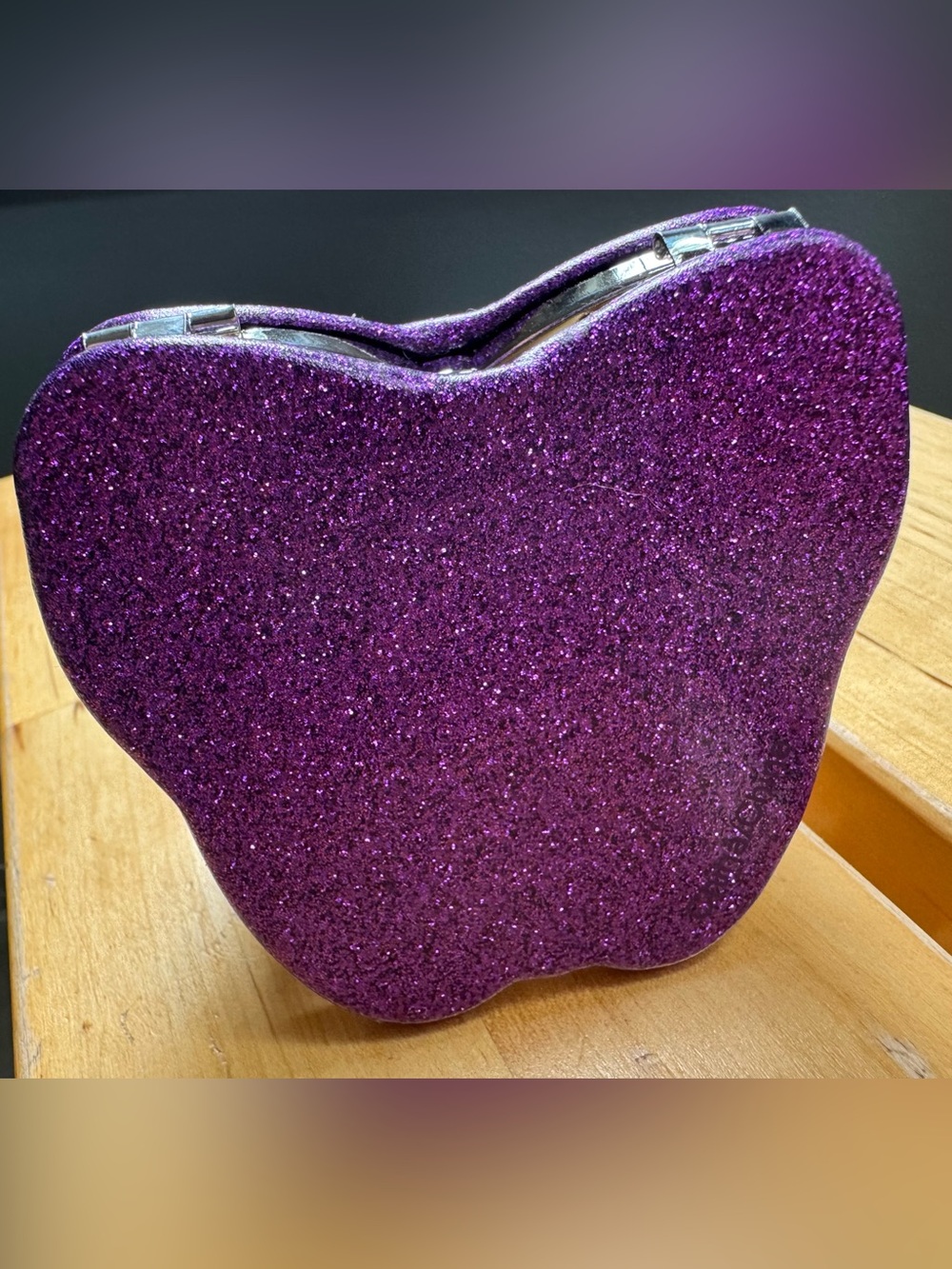 NEW Coach Glitter Mirror Purple Butterfly - Picture 2 of 3